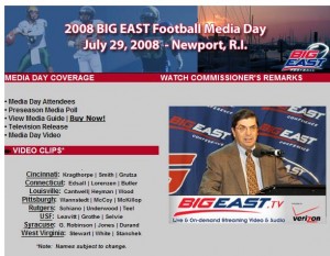 Big East Football Media Day, July 29